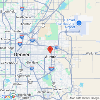 Map to  office in Aurora, CO