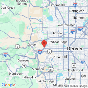 Map to Denver West Dental Group office in Lakewood, CO