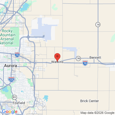 Map to  office in Watkins, CO