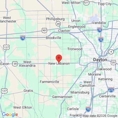 Map to  office in New Lebanon, OH