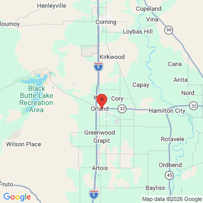 Map to  office in Orland, CA