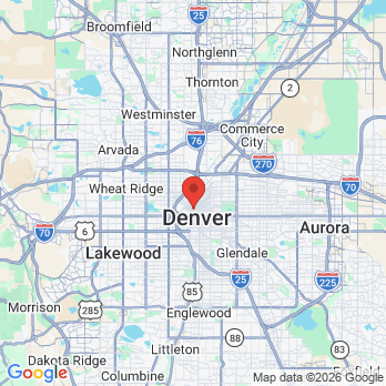 Map to Alpine Dental Health Denver office in Denver, CO