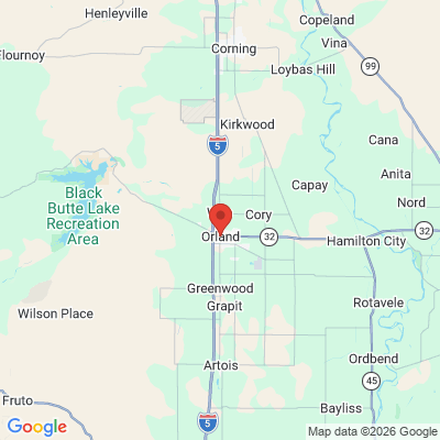 Map to  office in Orland, CA