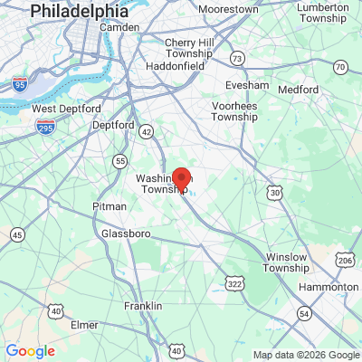 Map to  office in Blackwood, NJ