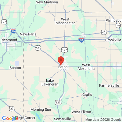 Map to  office in Eaton, OH