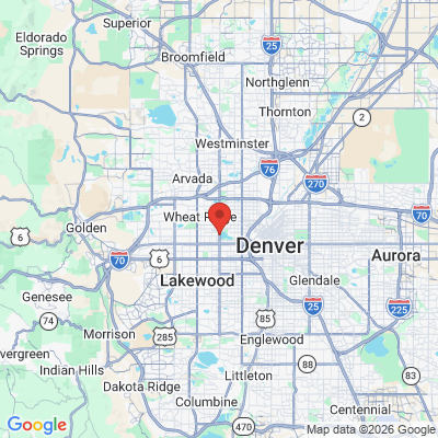 Map to  office in Edgewater, CO