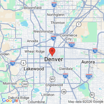 Map to Comfort Dental  office in Denver, CO