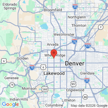 Map to Margot C Sullivan, DDS, PC office in Lakewood, CO