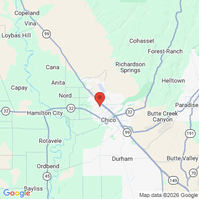 Map to  office in Chico, CA