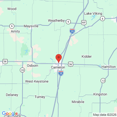 Map to  office in Cameron, MO