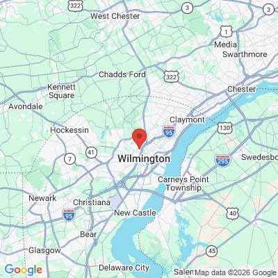 Map to  office in Wilmington, DE
