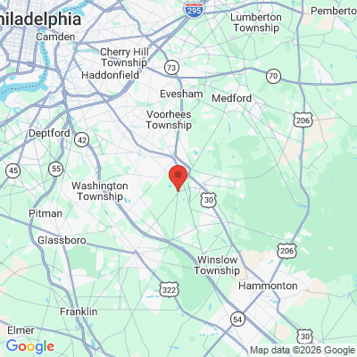 Map to  office in Berlin, NJ