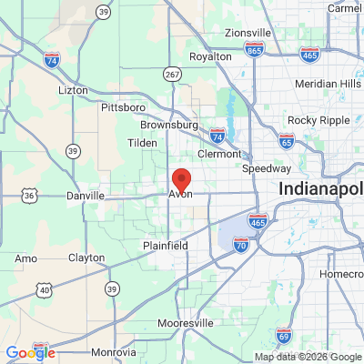 Map to  office in Avon, IN