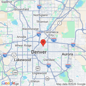 Map to 5 Points Dental  office in Denver, CO