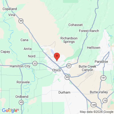 Map to  office in Chico, CA