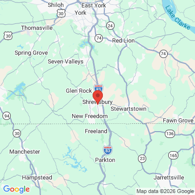 Map to  office in Shrewsbury, PA