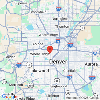 Map to Queen City Smiles office in Denver, CO