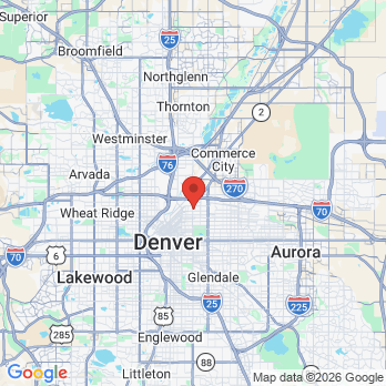 Map to Inner City Health Center office in Denver, CO
