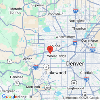 Map to Halsa Dental office in Wheat Ridge, CO
