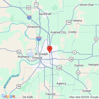 Map to  office in Saint Joseph, MO