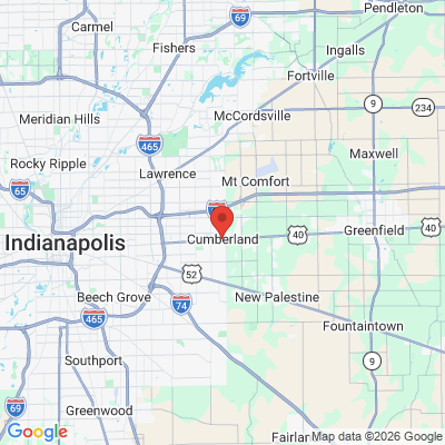 Map to  office in Cumberland, IN