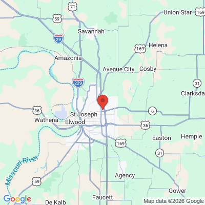 Map to  office in Saint Joseph, MO
