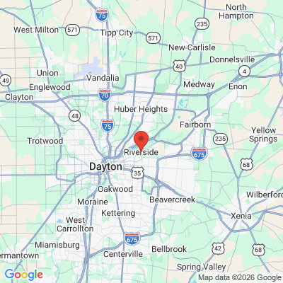 Map to  office in Riverside, OH