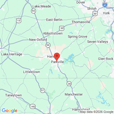 Map to  office in Hanover, PA