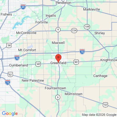 Map to  office in Greenfield, IN