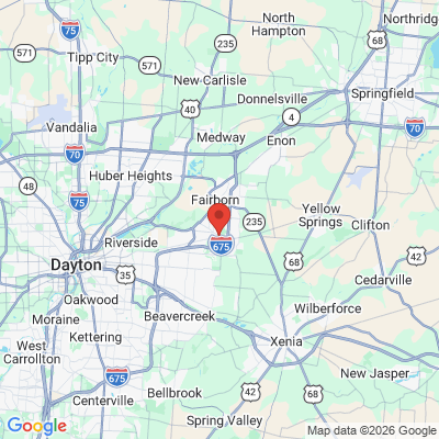Map to  office in Fairborn, OH