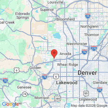 Map to John Wyatt DDS office in Wheat Ridge, CO