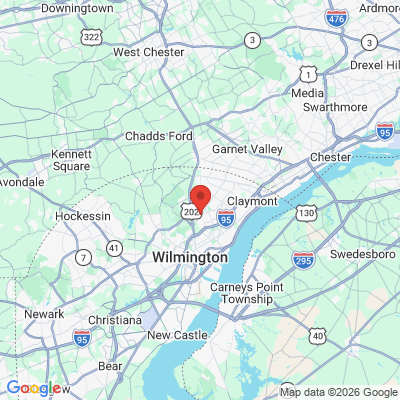 Map to  office in Wilmington, DE