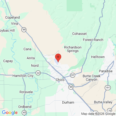 Map to  office in Chico, CA