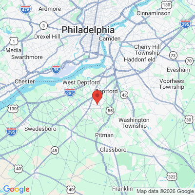 Map to  office in Wenonah, NJ