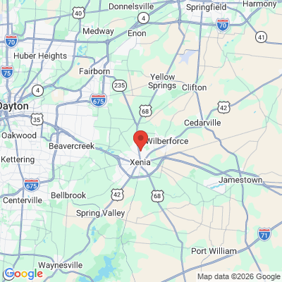 Map to  office in Xenia, OH
