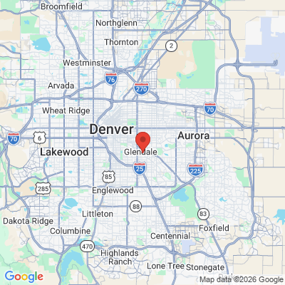 Map to  office in Glendale, CO