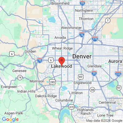 Map to  office in Lakewood, CO