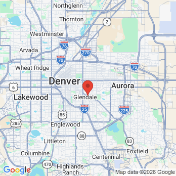 Map to Denver office in Denver, CO