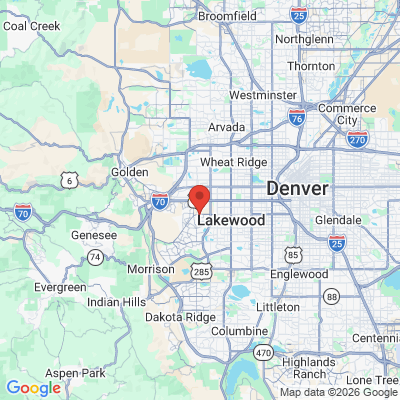 Map to  office in Lakewood, CO