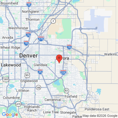 Map to  office in Aurora, CO