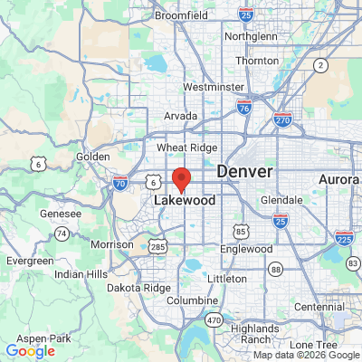 Map to  office in Lakewood, CO