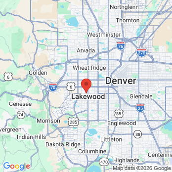Map to Mile High Smiles office in Lakewood, CO