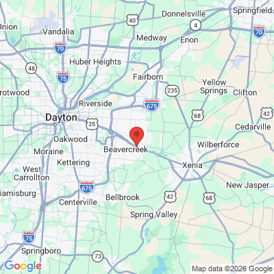 Map to  office in Beavercreek, OH