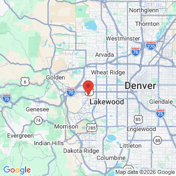 Map to Lakewood Prosthodontics office in Lakewood, CO