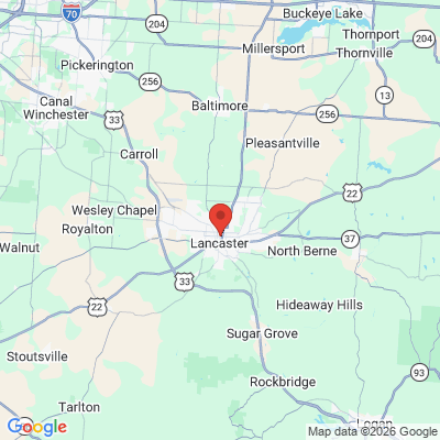 Map to  office in Lancaster, OH