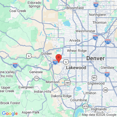 Map to Golden Dental office in Lakewood, CO