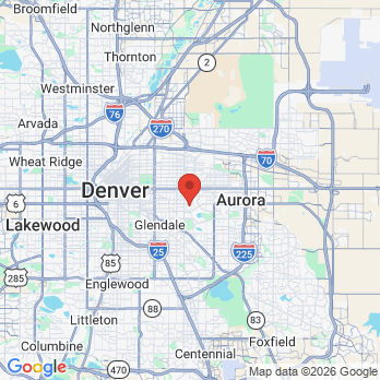 Map to Donald R. Rice DDS office in Denver, CO
