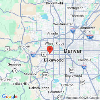 Map to Jacqueline O'Beirne DDS office in Lakewood, CO