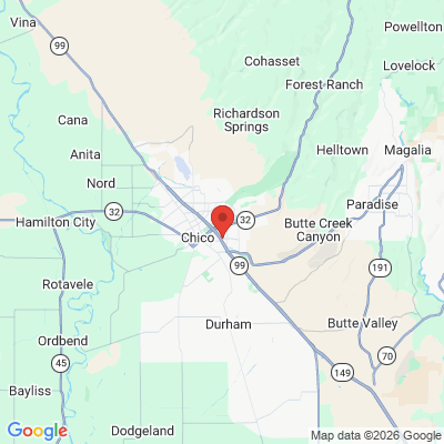 Map to  office in Chico, CA