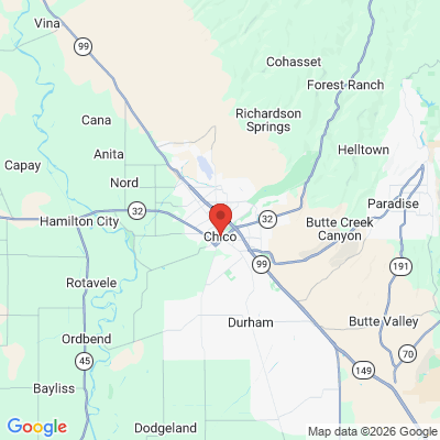 Map to  office in Chico, CA
